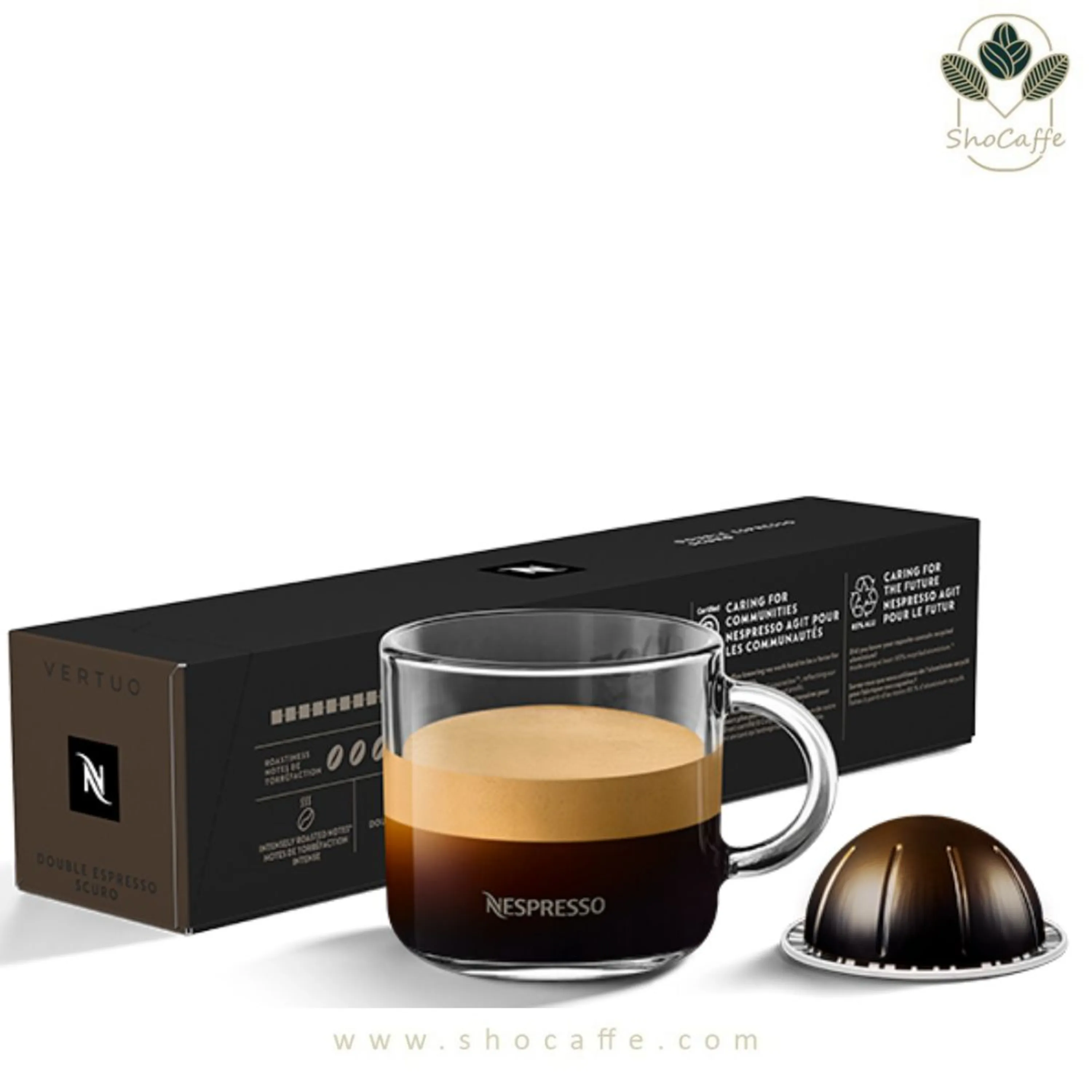 کپسول قهوه نسپرسو ورتو اسکارو Double Espresso Scuro کپسول قهوه نسپرسو ورتو اسکارو Double Espresso Scuro